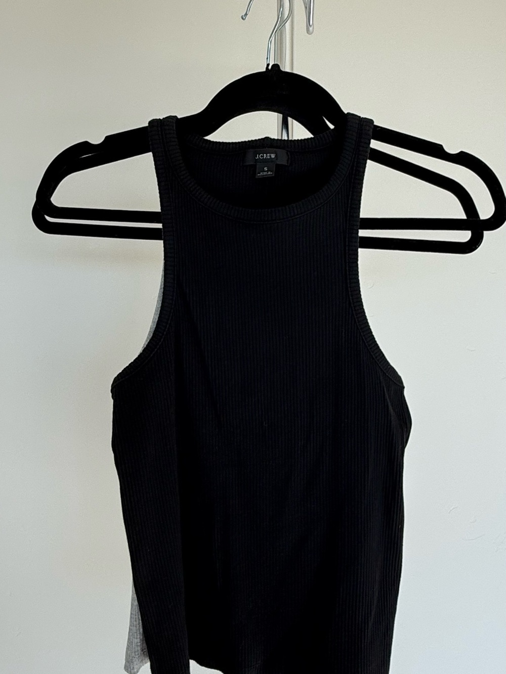 J. Crew Gray Ribbed Tank Top - Picture 4 of 8